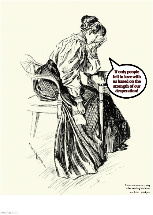 Jilted | image tagged in art memes,victorian etchings,rejection,men and women,lgbtq,lovesick | made w/ Imgflip meme maker