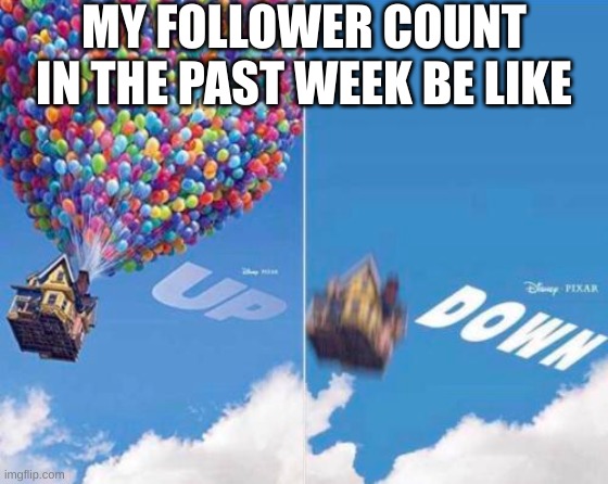 It keeps going from 118 to 120 | MY FOLLOWER COUNT IN THE PAST WEEK BE LIKE | image tagged in up and down,followers | made w/ Imgflip meme maker