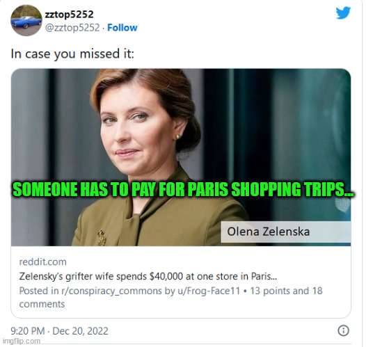 SOMEONE HAS TO PAY FOR PARIS SHOPPING TRIPS... | made w/ Imgflip meme maker