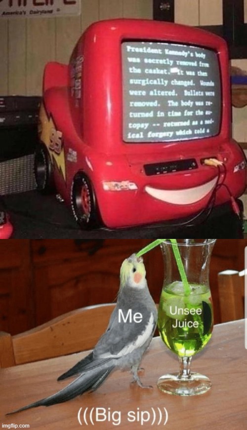 CARS TV | image tagged in unsee juice | made w/ Imgflip meme maker