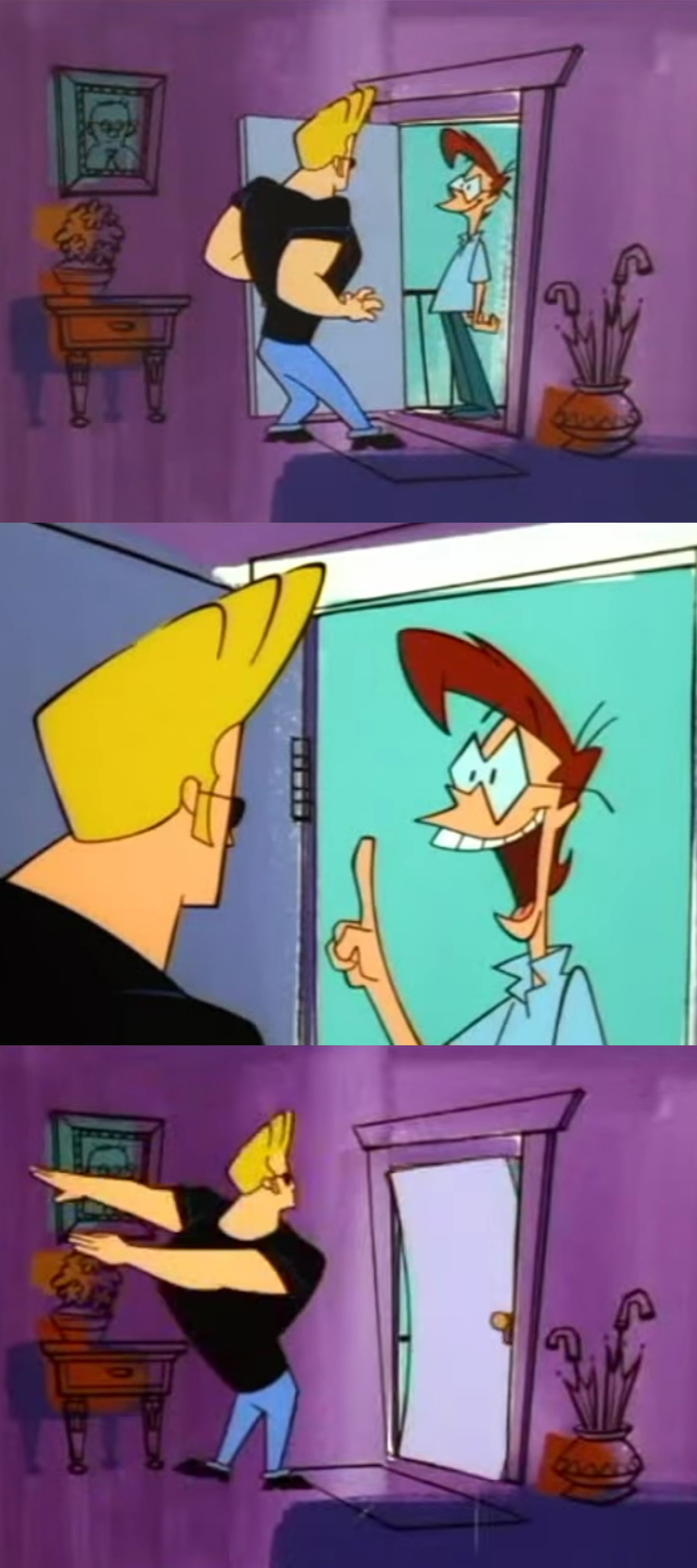 Shut the door Blank Meme Template