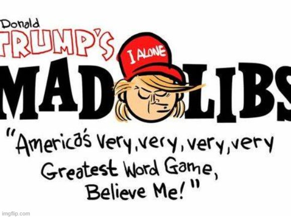 Donald Trump's Mad Libs | image tagged in donald trump's mad libs | made w/ Imgflip meme maker