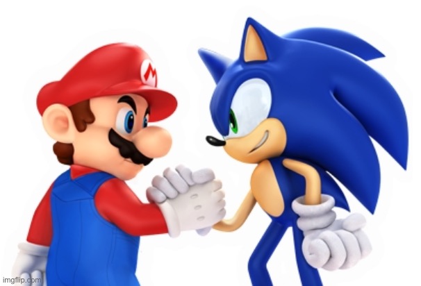 Mario and Sonic | image tagged in mario and sonic | made w/ Imgflip meme maker