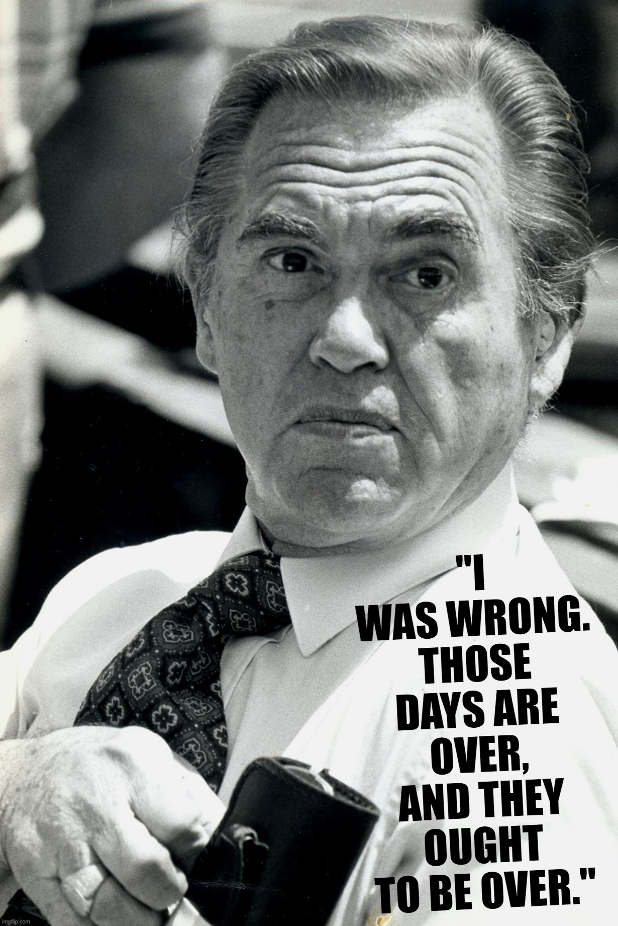 George Wallace apologizes Blank Meme Template