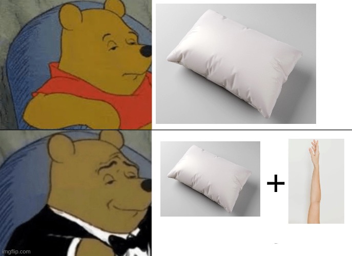 upvote if you like it | + | image tagged in memes,tuxedo winnie the pooh | made w/ Imgflip meme maker