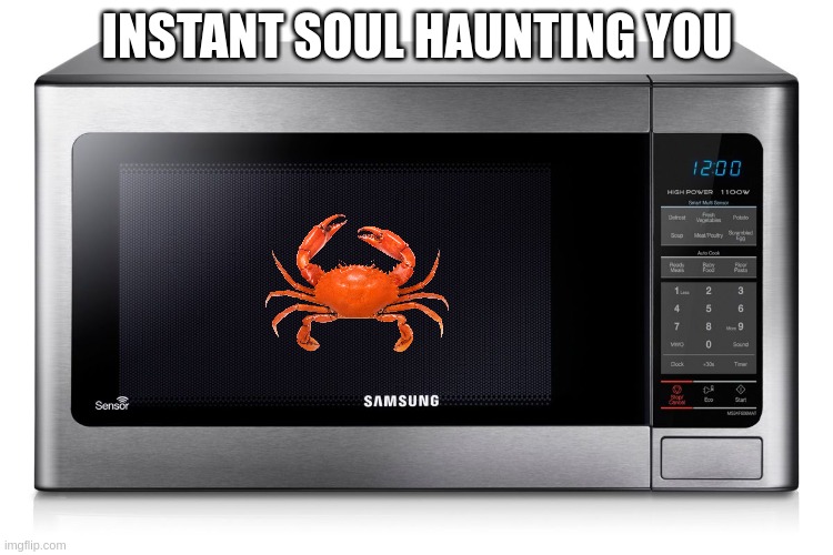 microwave | INSTANT SOUL HAUNTING YOU | image tagged in microwave | made w/ Imgflip meme maker