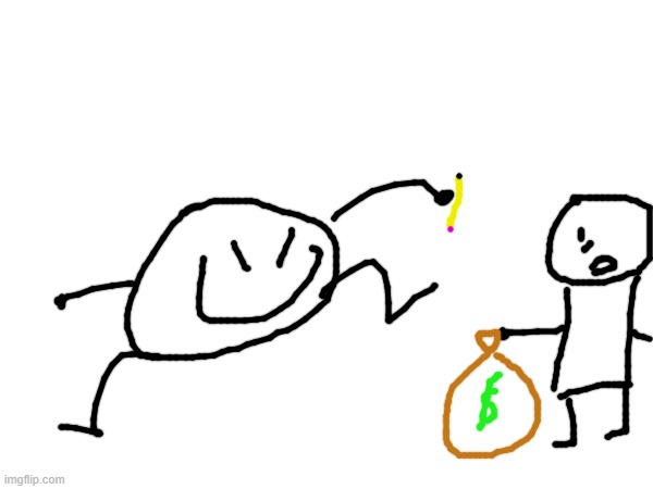****post thirteen: bob commits a robbery with a pencil | made w/ Imgflip meme maker