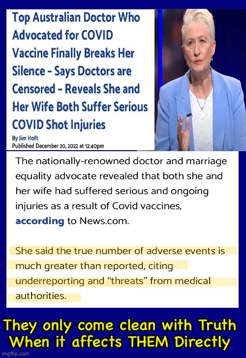 NOW she’s Pissed, & wants to Warn everybody.  It was ok to push it on OTHERS.  But now SHE’s disabled | They only come clean with Truth
When it affects THEM Directly | image tagged in memes,push the kill shot,other people dont matter,oh no now shes affected by it,now she speaks out,pos hypocrite | made w/ Imgflip meme maker