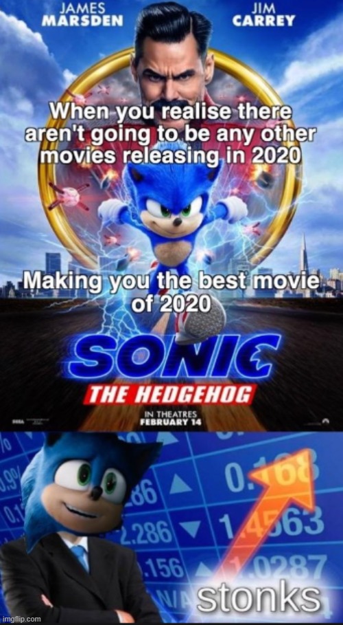 sonic stonks | image tagged in stonks,sonic,sonic stonks,sonic the hedgehog,best movie | made w/ Imgflip meme maker