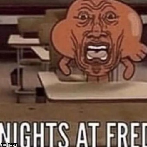 Nights at fred | image tagged in nights at fred | made w/ Imgflip meme maker