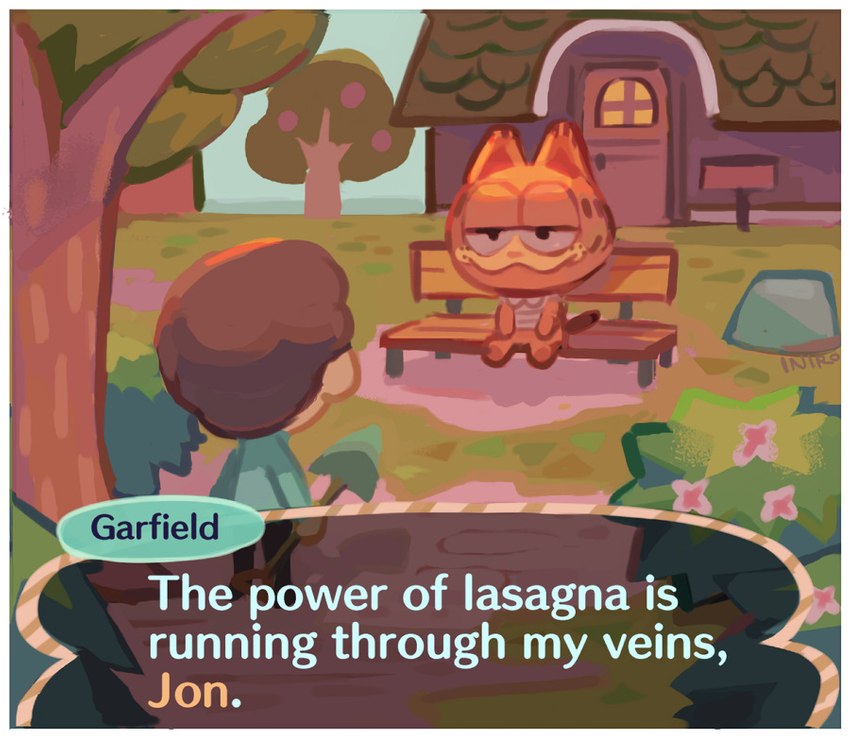 The power of lasagna Blank Meme Template