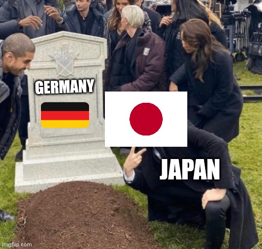 World cup nowadays | GERMANY; JAPAN | image tagged in grant gustin over grave | made w/ Imgflip meme maker