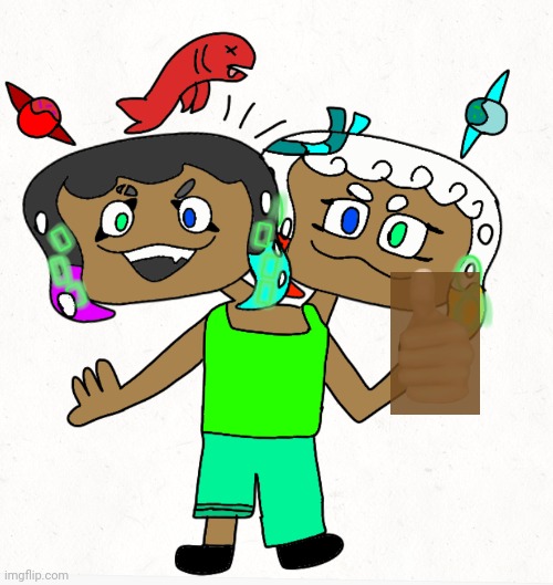 Fin & guppie ( smol ) | image tagged in fin guppie smol | made w/ Imgflip meme maker