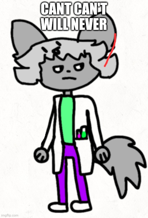 Carson | CANT CAN'T WILL NEVER | image tagged in carson | made w/ Imgflip meme maker