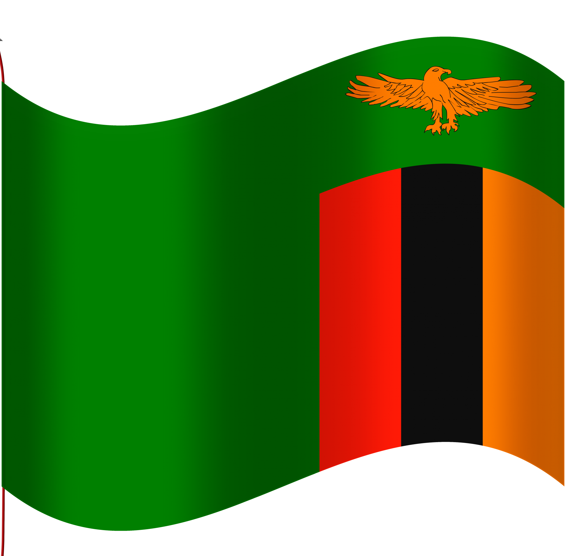 High Quality Flag of Zambia Blank Meme Template