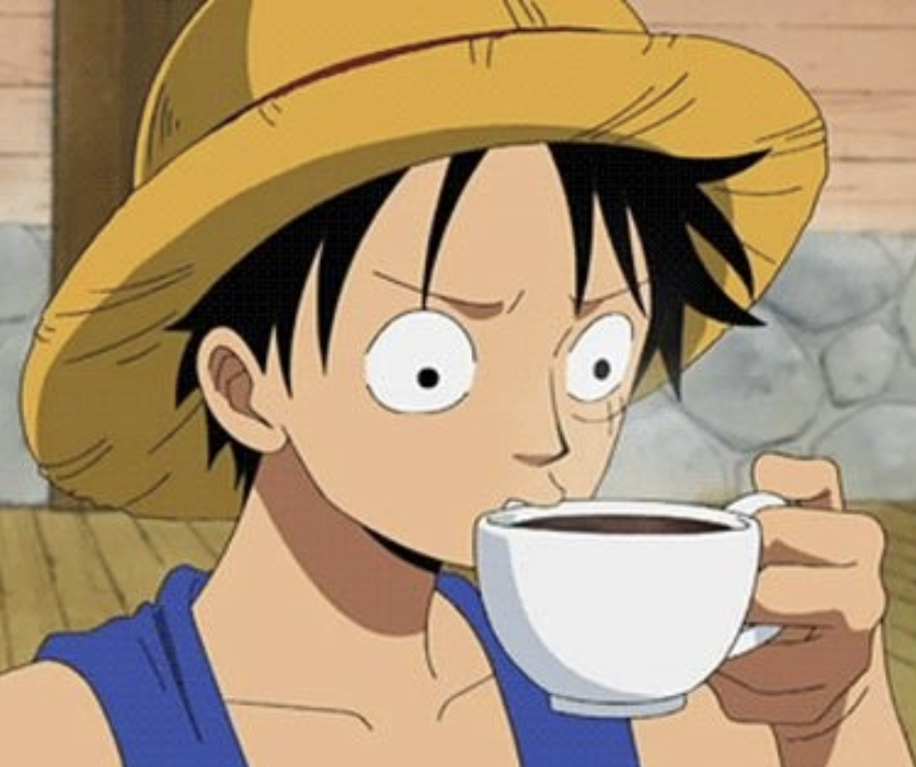 High Quality Luffy Tea Blank Meme Template