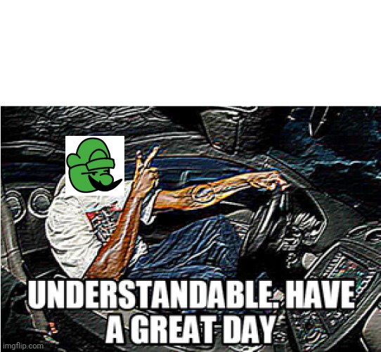 UNDERSTANDABLE, HAVE A GREAT DAY | image tagged in understandable have a great day | made w/ Imgflip meme maker