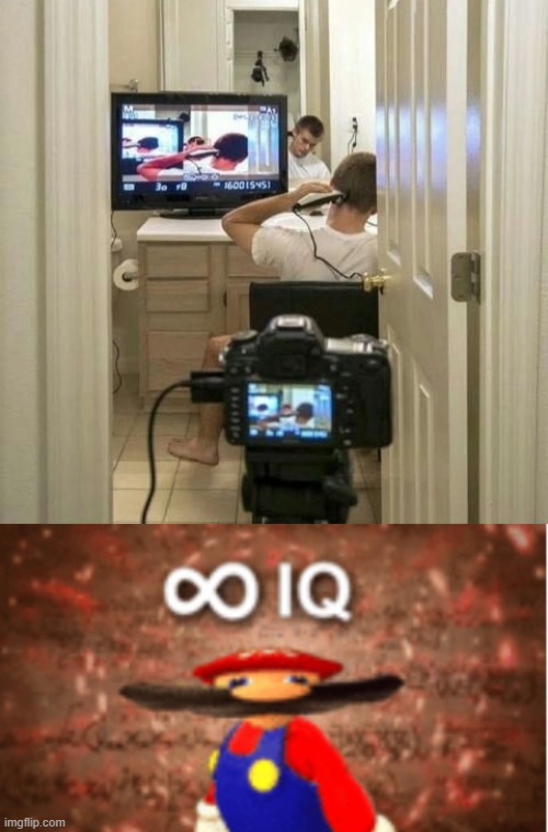 when you want to shave your hair by yourself | image tagged in infinite iq | made w/ Imgflip meme maker