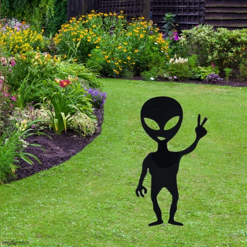 Alien Yard Sign | image tagged in alien yard sign | made w/ Imgflip meme maker