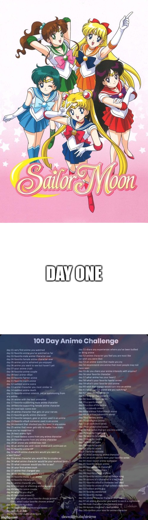 DAY ONE | made w/ Imgflip meme maker