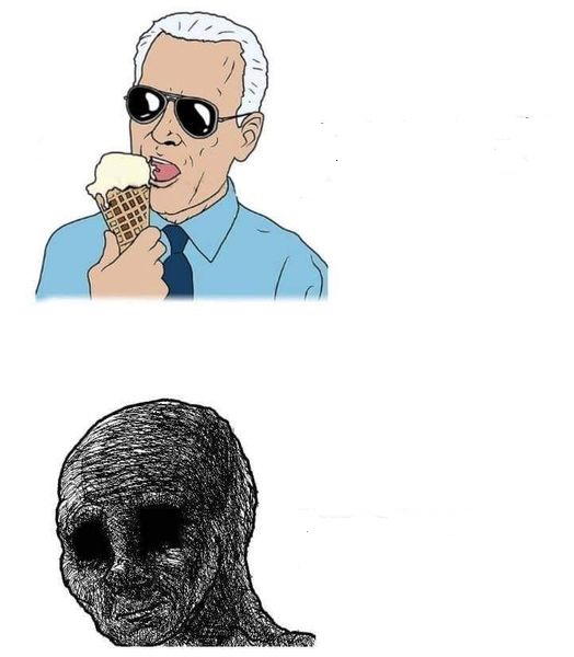 High Quality Biden dont care Blank Meme Template