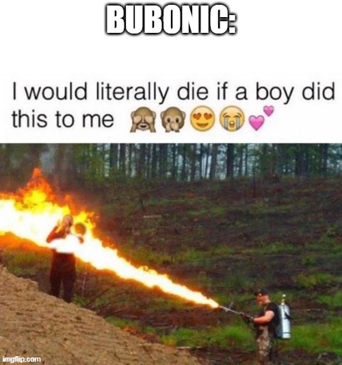 credit from lordreaperus, your welcome | BUBONIC: | made w/ Imgflip meme maker