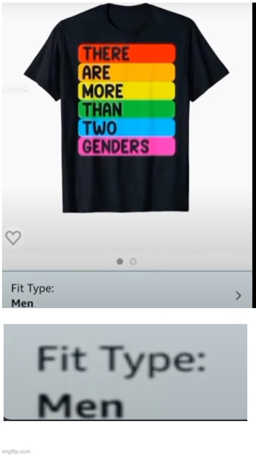 ah yes | image tagged in shirt,2 genders | made w/ Imgflip meme maker