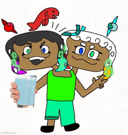 Fin & guppie ( smol ) | image tagged in fin guppie smol | made w/ Imgflip meme maker