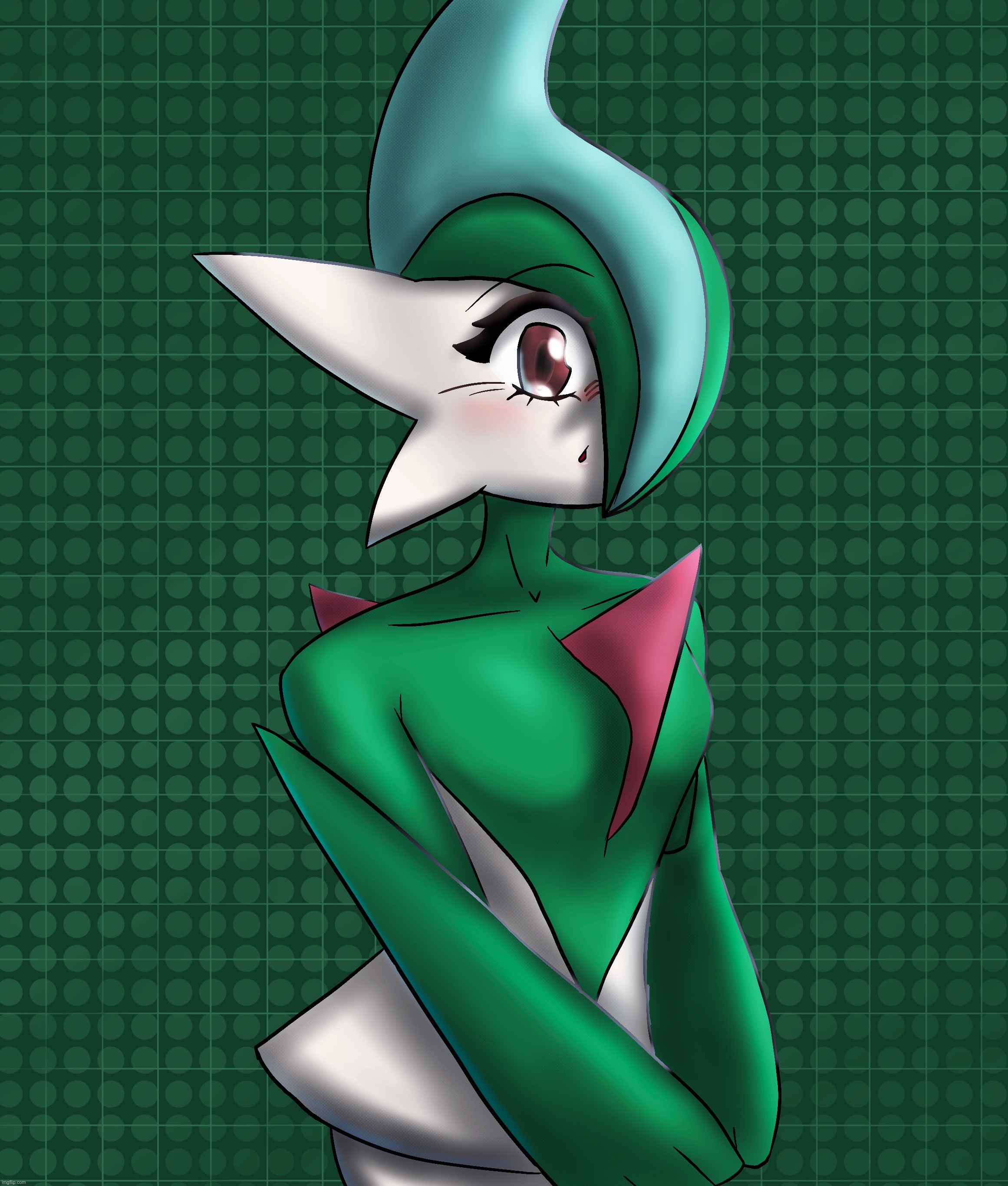 haha GALlade (kms) | image tagged in aaaaah | made w/ Imgflip meme maker