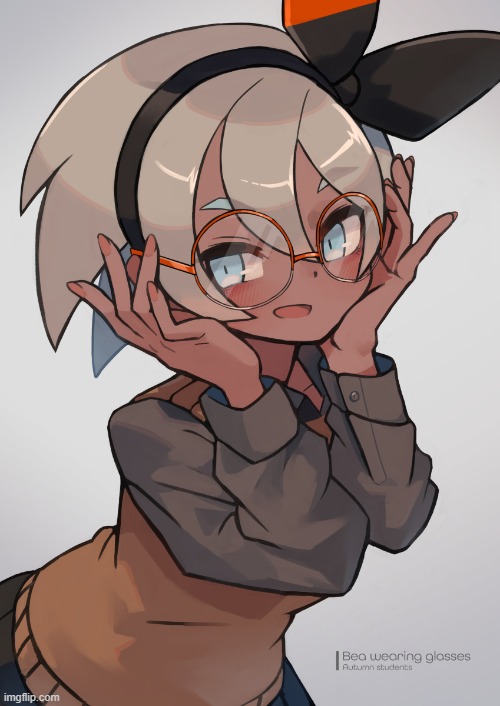 bea wearing glasses (KatsuPainter) | made w/ Imgflip meme maker