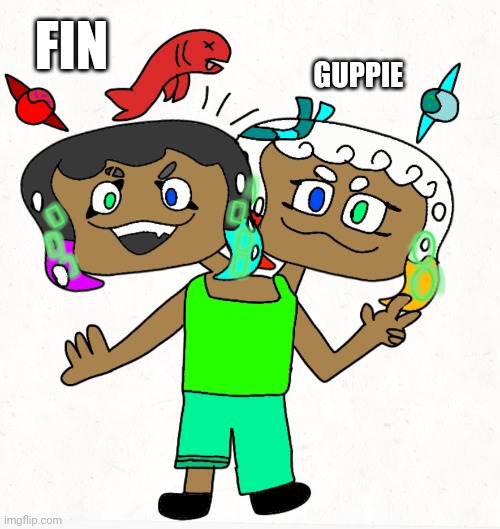 Splatoon oc plz! | GUPPIE; FIN | made w/ Imgflip meme maker