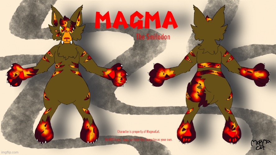 Guys!! Guess what!! Magma finally has a useable ref sheet!! | made w/ Imgflip meme maker