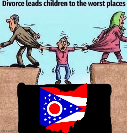 rip | image tagged in divorce leads children to the worst places,ohio | made w/ Imgflip meme maker