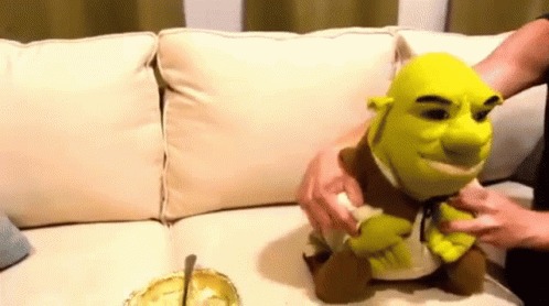 Shrek pooping Blank Meme Template