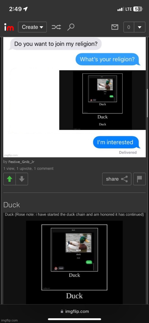 i can’t believe my duck chain got popular- | image tagged in duck | made w/ Imgflip meme maker