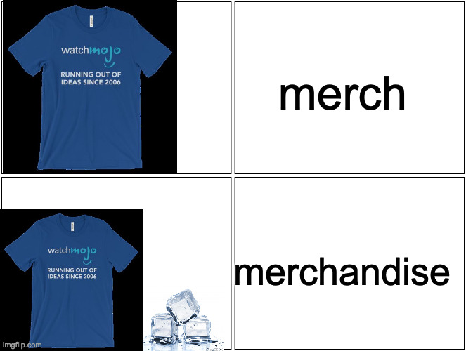 merchandise | merch; merchandise | image tagged in memes,blank comic panel 2x2 | made w/ Imgflip meme maker