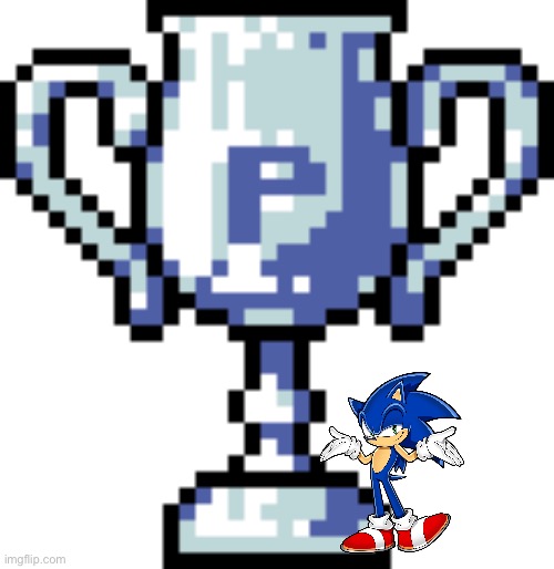 Platinum Trophy! | image tagged in platinum trophy,sonic the hedgehog,trophy | made w/ Imgflip meme maker