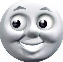 Thomas the tank engine face Blank Meme Template