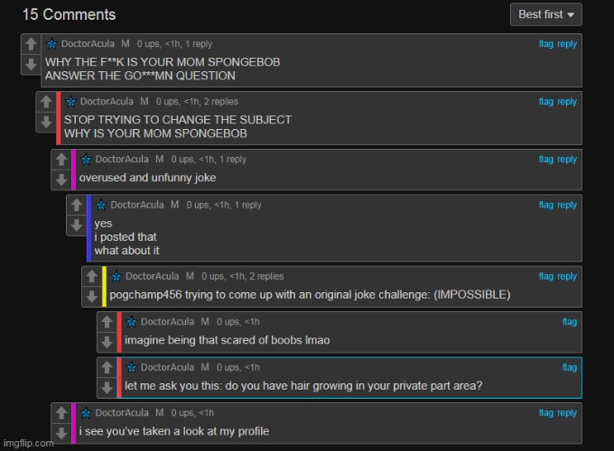 schizophrenia (i deleted the comments for funny) | made w/ Imgflip meme maker