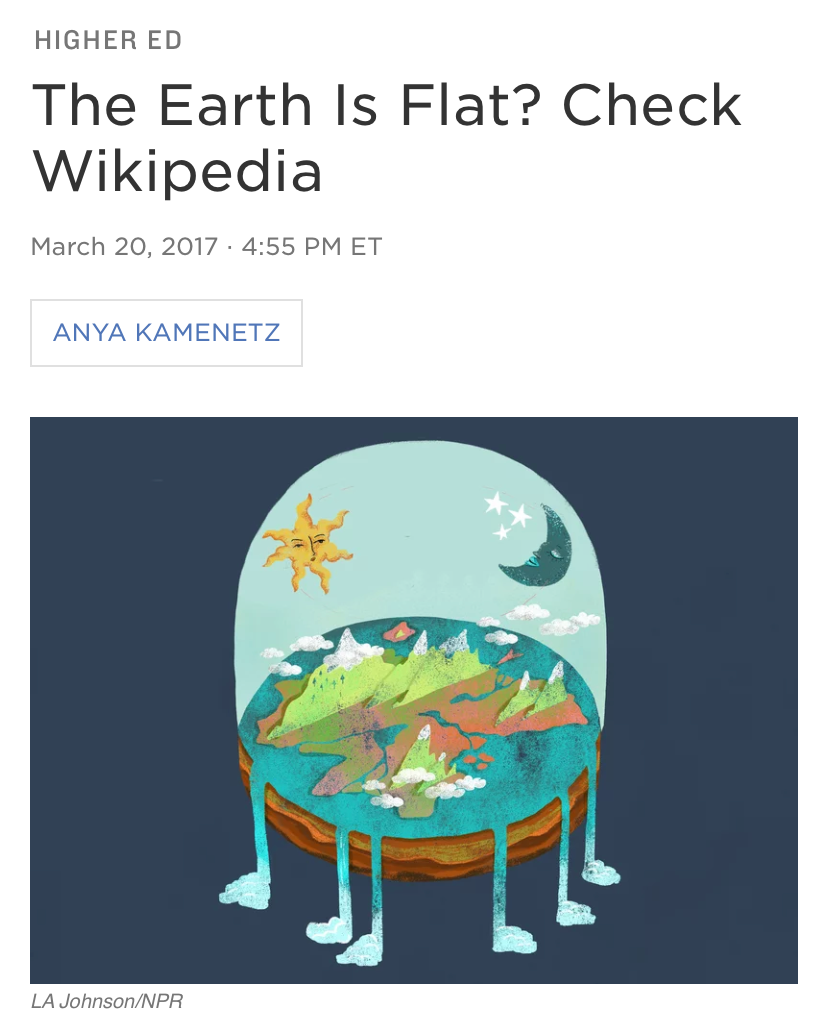 High Quality The earth is flat check Wikipedia Blank Meme Template