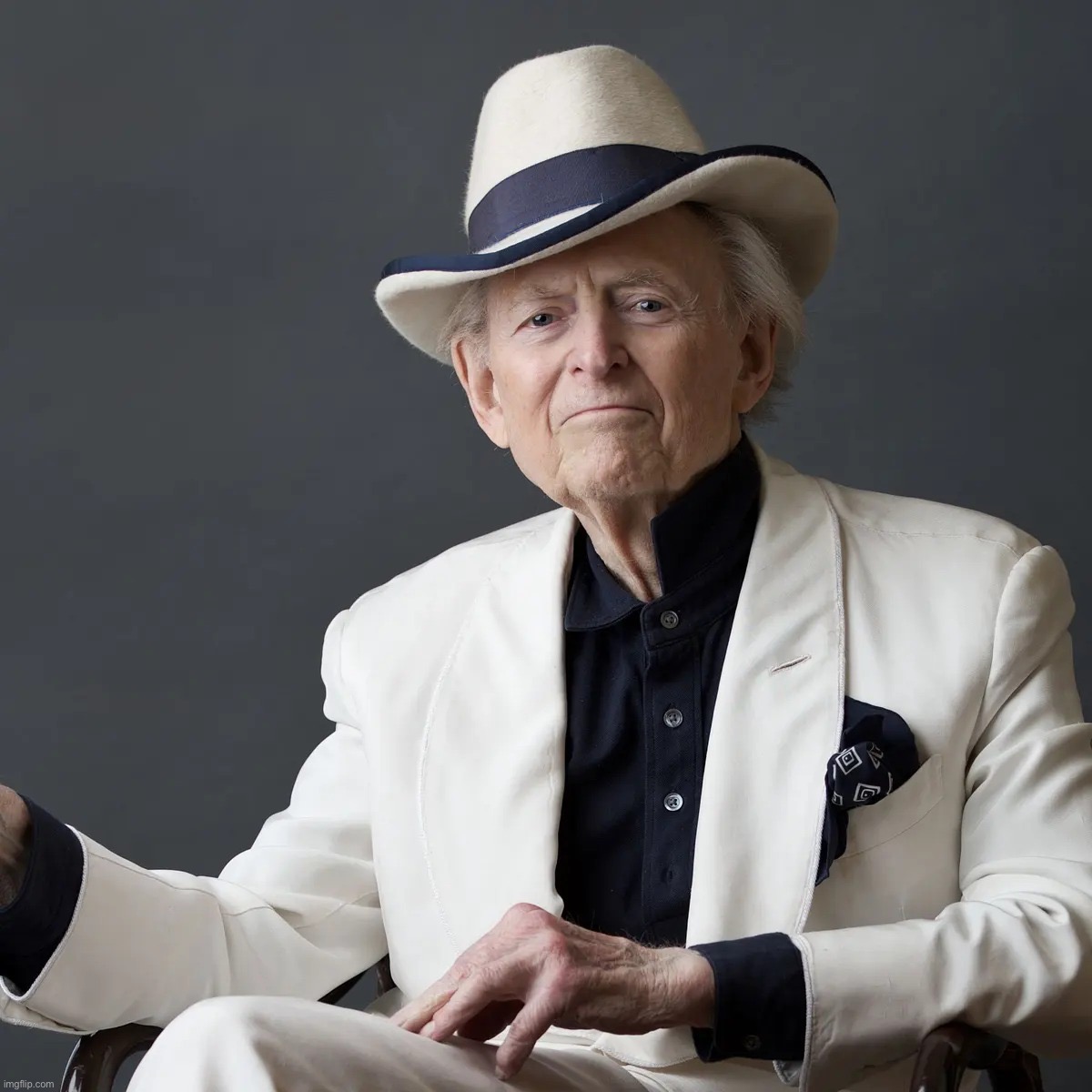 Tom Wolfe | image tagged in tom wolfe | made w/ Imgflip meme maker