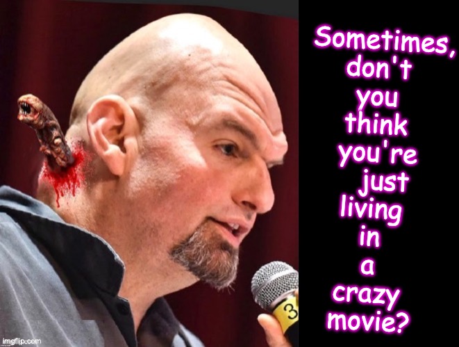 Sometimes, don't 
you 
think 
you're
   just 
living 
in 
a 
crazy 
movie? | made w/ Imgflip meme maker