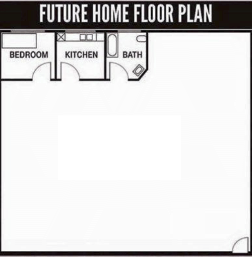 future home floor plan Blank Meme Template