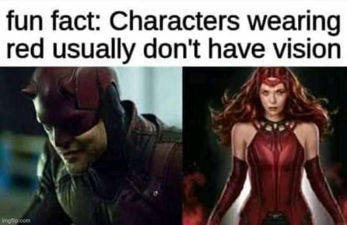 No vision? | image tagged in marvel | made w/ Imgflip meme maker