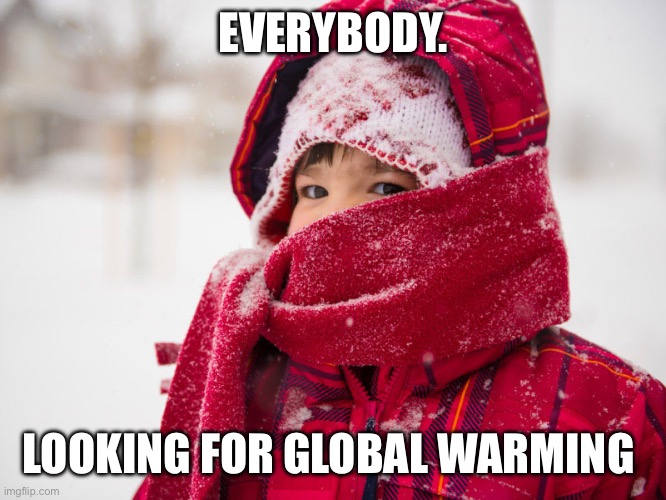Where is that global warming | EVERYBODY. LOOKING FOR GLOBAL WARMING | image tagged in winter | made w/ Imgflip meme maker