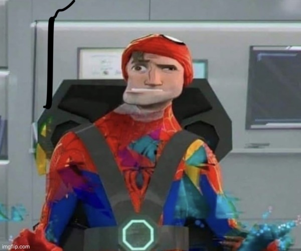 Spiderman Spider Verse Glitchy Peter | image tagged in spiderman spider verse glitchy peter | made w/ Imgflip meme maker