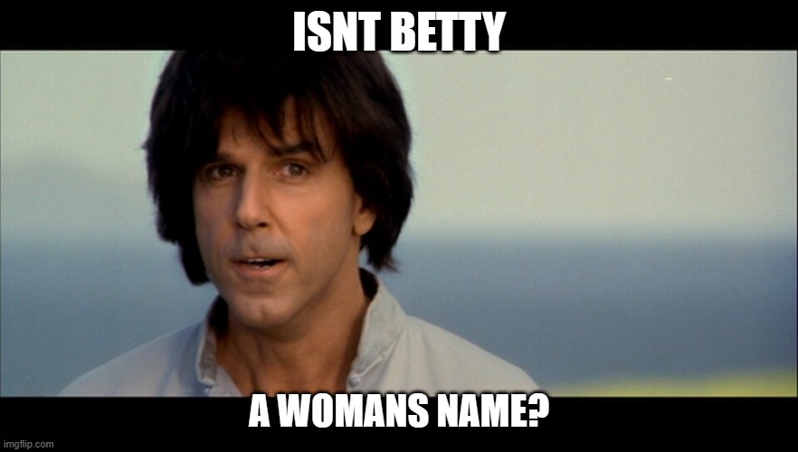Smg lore | ISNT BETTY; A WOMANS NAME? | image tagged in kung pow,smg4,gilligan bad pun | made w/ Imgflip meme maker