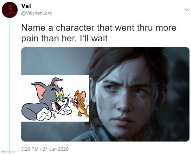 The pain | image tagged in name one character who went through more pain than her | made w/ Imgflip meme maker