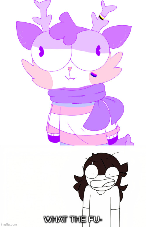 HOW DO YOU BE NON BINARY AND TRANS?? IT'S LITERALLY NOT POSSIBLE | image tagged in jaiden animations what the fu- | made w/ Imgflip meme maker