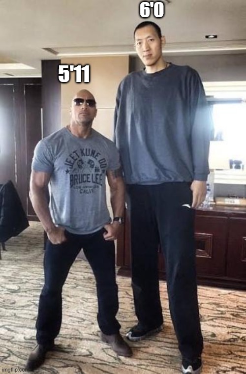 how girls see height | 6'0; 5'11 | image tagged in height | made w/ Imgflip meme maker